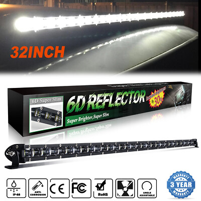 #ad 32inch LED Light Bar 6D Spot Flood Combo Offroad Driving Fog Truck 4WD ATV 32quot;