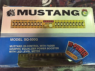 #ad #ad New 20 band Graphic Equalizer Mustang sq 500g Old School Gold EQ Hi Power