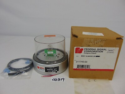 FEDERAL SIGNAL 211740 02 CLEAR STROBE MODEL 901 12 to 48 VOLTS DC SCREWS