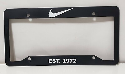 #ad #ad NIKE COLLECTOR PROMO LICENSE PLATE FRAME EST. 1972 SWOOSH