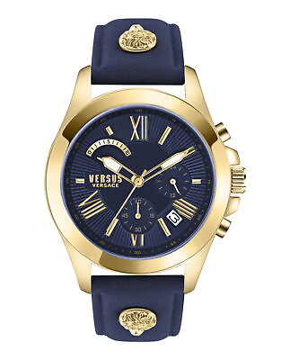 #ad Versus Versace Mens Chrono Lion Gold 44mm Strap Fashion Watch