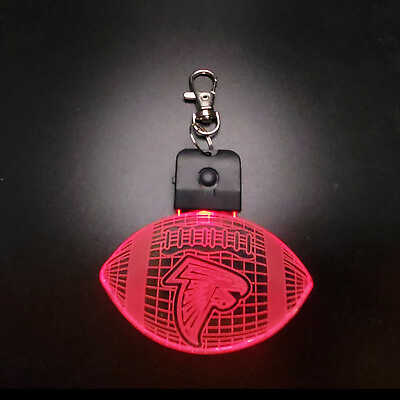 NFL Atlanta Falcons Football 3D Light Keychain