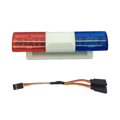 Police Lights Bright Rectangle LED Flashing Lights for 1 8 1 10 RC Car Model