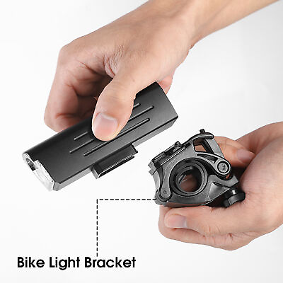 #ad #ad Bike Light Holder Portable Compact Left Right Bike Light Mount Headlight Support