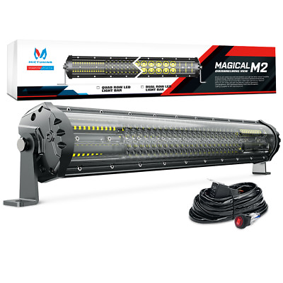 #ad MICTUNING M2 21inch 180w Quad Row LED Light Bar OffRoad Driving Lamp 12680lm car