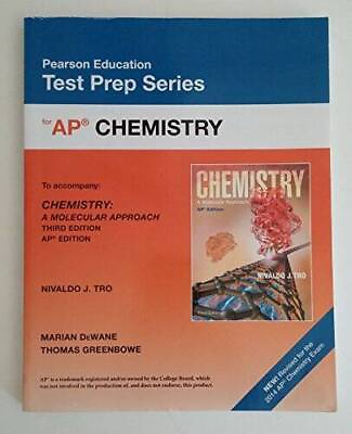 #ad Pearson Education Test Prep Series for AP Chemistry Paperback GOOD