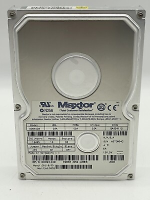 #ad Vintage Maxtor 9144D 6.4GB 3.5 IDE Hard Drive Dell 90645D3