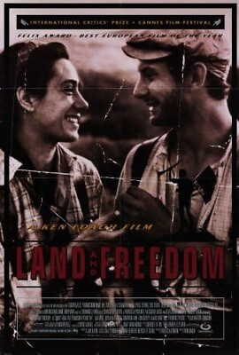 #ad LAND AND FREEDOM Original Movie POSTER 27x40 Ian Hart Rosana Pastor Iciar ADV
