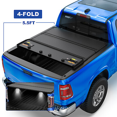 #ad #ad 5.5FT 4 Fold Hard Truck Bed Tonneau Cover For 2009 2014 Ford F150 F 150 5#x27;5#x27;#x27;
