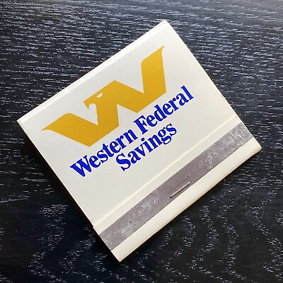 #ad #ad Western Federal Savings Bank Collectible Matchbook