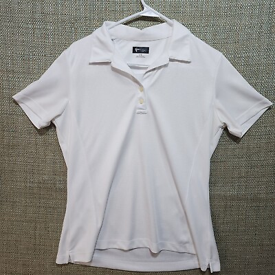#ad Womens Golf Shirt Greg Norman Freedom Micro Pique Stretch Polo