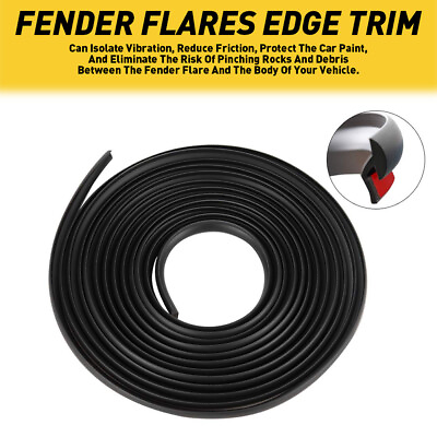 #ad 9M Edge Trim Rubber Gasket Flare Fender Seal Rubber For Car Truck Wheel Wells