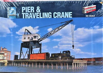 #ad WALTHERS CORNERSTONE 933. 3067 PIER amp; TRAVELING CRANE STRUCTURE KIT HO SCALE