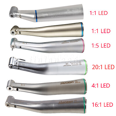 #ad #ad Dental LED Fiber Optic 1:1 1:5 20:1 4:1 16:1 Contra Angle Handpiece NSK Ti Max
