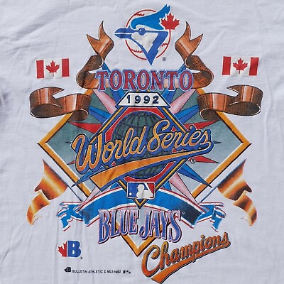 #ad Vtg MLB Toronto Blue Jays World Series Champs Unisex T Shirt Gift For Men
