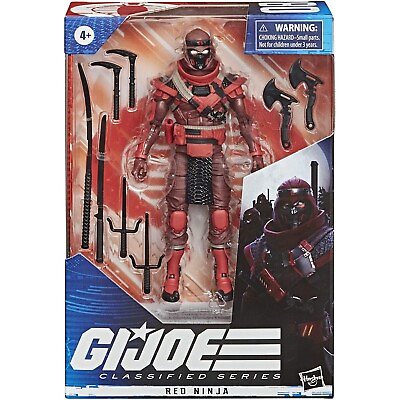 #ad G.I. Joe Classified Series RED NINJA Figure 02 Wave 2 Hasbro 2020 Marvel Comics