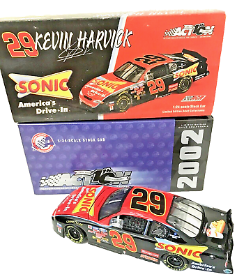 #ad Action KEVIN HARVICK #29 SONIC America#x27;s Drive Inn NASCAR 2002 1:24 DIECAST NIB